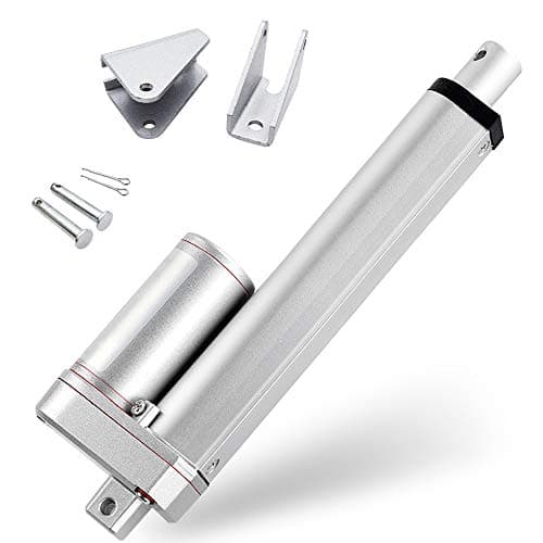 Image of DCHOUSE Linear Motion Actuators 1000N/225lbs Linear Actuator 250mm/10" stroke Linear actuators12V DC for Auto Car RV Electric Door Opener Industrial Agricultural Window