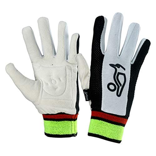 Image of KOOKABURRA PADDED CHAMOIS WICKET KEEPING INNERS - M, Black