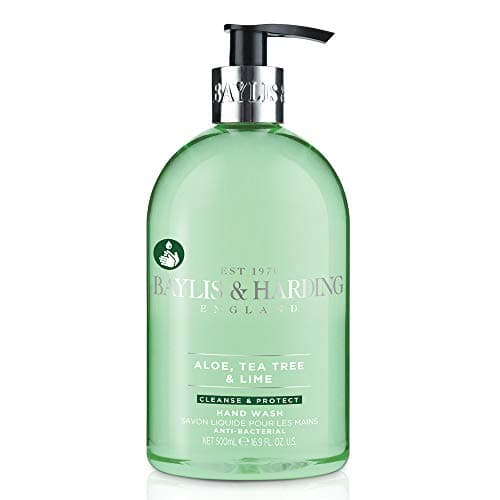 Image of Baylis & Harding Aloe, Tea Tree and Lime Anti Bacterial Hand Wash, 500 ml (Pack of 1) - Vegan Friendly