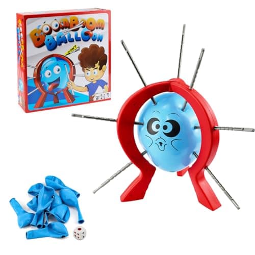 Image of Suevut Desktop Balloon Game - Interactive Party Game for Kids Age 8 and Up, Plastic Burst Toy, Pop the Balloon Family Gathering