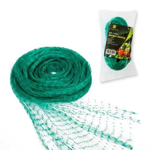 Image of Straame Garden Netting 2m x 10m, Green Nylon Fine Mesh, Gardening Anti Bird Netting for Vegetable Patch & Raised Beds, Allotment Cover & Pond Net Cover, Plant Protection, Cat Deterrent, UV Resistant