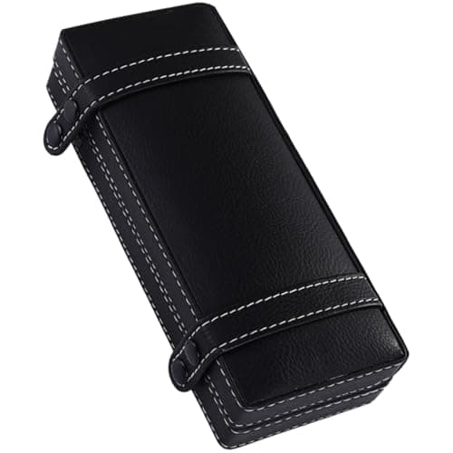 Image of Zerodeko Pu Pen Case Black Single Pen Box Anti-Scratch and Sturdy Not Easy to Break Or Deform Suitable for Birthday and Business