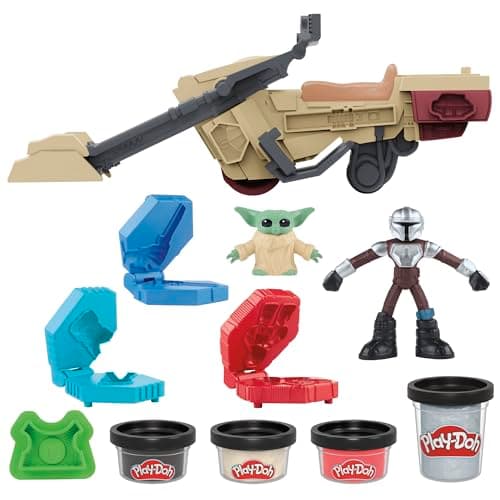 Image of Play-Doh Star Wars: The Mandalorian Action Speeder Playset