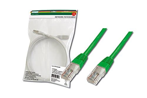 Image of Digitus LAN Cable Cat 5e - 1m - RJ45 Network Cable - U/UTP Unshielded - Compatible with Cat6 & Cat5 - Green