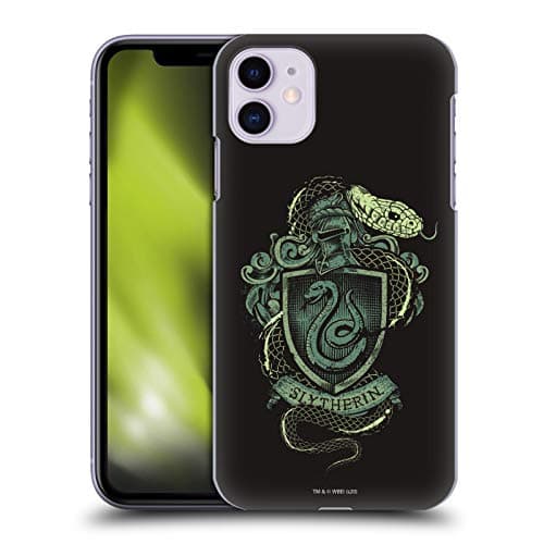 Image of Head Case Designs Officially Licensed Harry Potter Slytherin Deathly Hallows XIV Hard Back Case Compatible With Apple iPhone 11