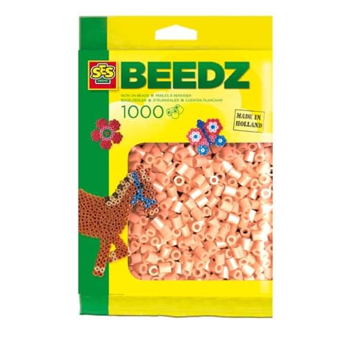 Image of SES Creative Iron On Fuse Beads, 1000 Beads for Arts and Crafts, Mosaic Crafting Decoration, Set of Melting Beads for Children and Adults 5+