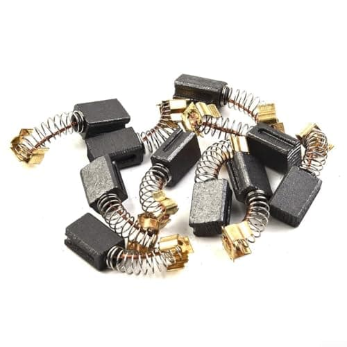 Image of 10pcs Carbon Brushes for CB406 CB407 CB418 CB419 191962-4, Compatible with HR2432 HR2450 HR2450T, 6x9x12mm