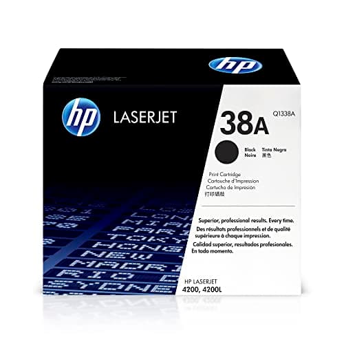 Image of HP Q1338A 38A Original LaserJet Toner Cartridge, Black, Single Pack