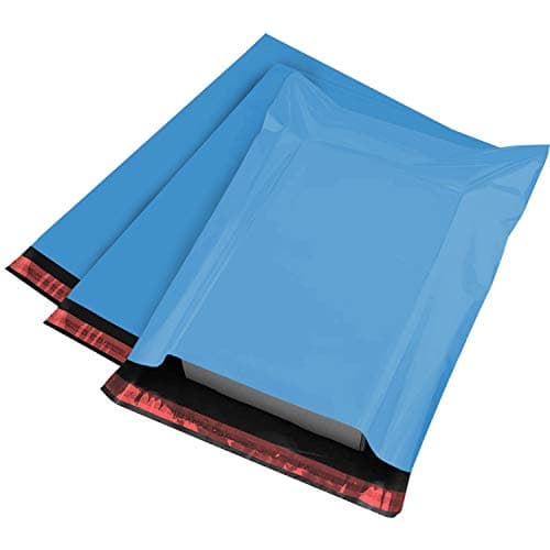 Image of Strong Large Grey Mailing Postal Postage Bags 12 x 16 Packaging Mailers, iSOUL [Use in Parcel, Delivery, Shipping, Mail, Package] [Plastic Envelopes] Blue 100 Pack