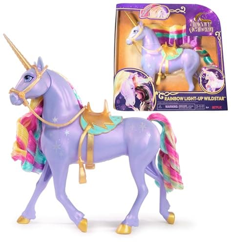 Image of Unicorn Academy, Interactive Rainbow Light-up Wildstar Toy with Lights, Sounds and Music, Dolls and Unicorn Toys for Girls Aged 4 and up