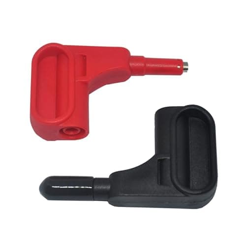 Image of Red & Black Magnetic Test Probe Tip Adaptors - CAT III 1000v CAT IV 600V 5A - Safely connect 4mm shrouded banana plugs, fits a wide range of standard test leads