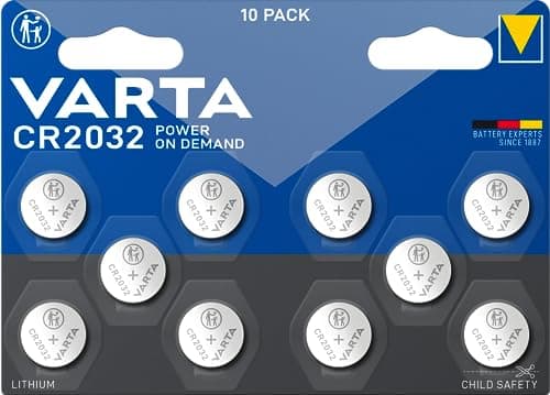 Image of VARTA Batteries Electronics CR2032 Lithium button cell 3V battery 10-pack, Button cells in original blister pack of 1