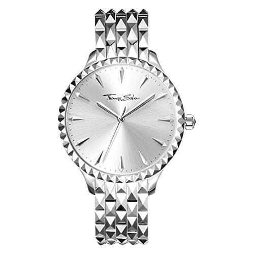 Image of Thomas Sabo Women Watch Rebel at Heart Analogue Mechanical Stainless Steel WA0318-201-201-38 MM