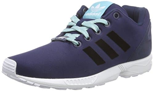 Image of adidas Originals Unisex Kids’ ZX Flux Low-Top Sneakers Blue Size: 12.5 Child UK