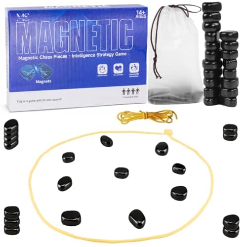 Image of MUZAMMIL SHER Magnetic Chess Game - Magnetic Chess for Family Gatherings-Combining Chess with Magnetic Game for Strategic Play – Enhance Thinking in This Innovative Magnet-Based Game