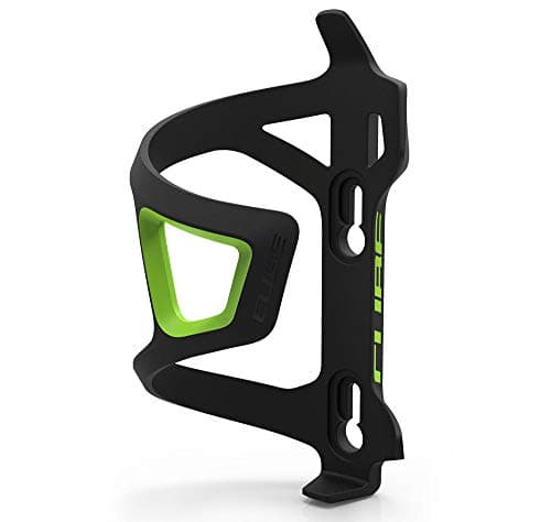 Image of Cube HPP Side-Loading Cycling Bottle Cage - Black/Green, Right Sided Loading/Bicycle Cycling Cycle Biking Bike Riding Ride Mountain MTB Road Bottle Bidon Vessel Flask Holder Mount Lightweight Part