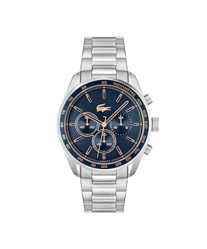 Image of Lacoste Chronograph Quartz Watch BOSTON Collection for Men with Leather or Stainless Steel bracelet in Link or Mesh