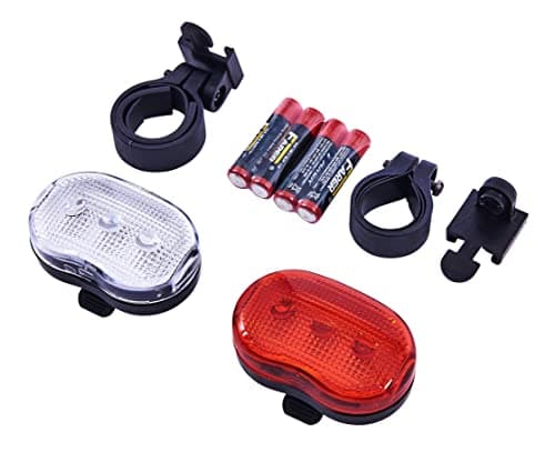 Image of Amtech 2pc Bicycle Flash Light Set, SMD LEDs with Steady/Flash Modes & Brackets, Ideal for Day/Night Road Visibility