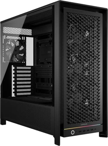 Image of CORSAIR FRAME 5000D RS Modular High Airflow Mid-Tower PC Case – 4x Pre-Installed RS Fans, InfiniRail™ Fan Mounting System, GPU Anti-Sag, ASUS BTF, MSI Project Zero, Gigabyte Project Stealth – Black