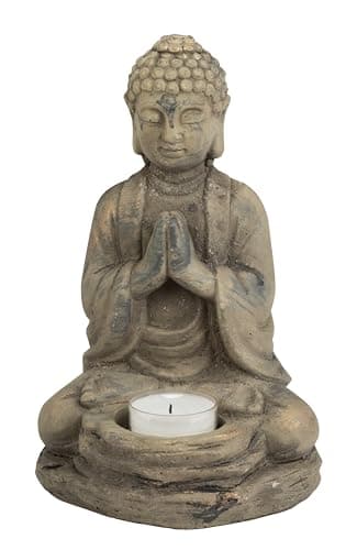 Image of Biedermann & Sons Stone Buddha Tealight Holder