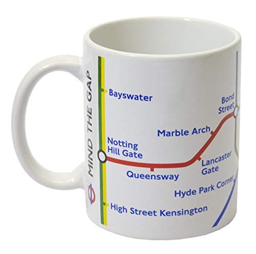 Image of GWCC Licensed Official TFL London Underground Tube Map Mug – Large Ceramic Coffee Mug with Iconic London Tube Map Design, White Tea & Coffee Cup Souvenir Gift