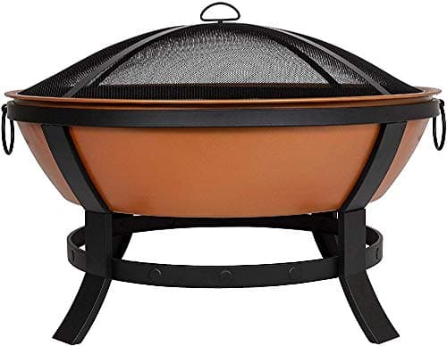 Image of La Hacienda Katori Large Bowl Firepit, copper effect
