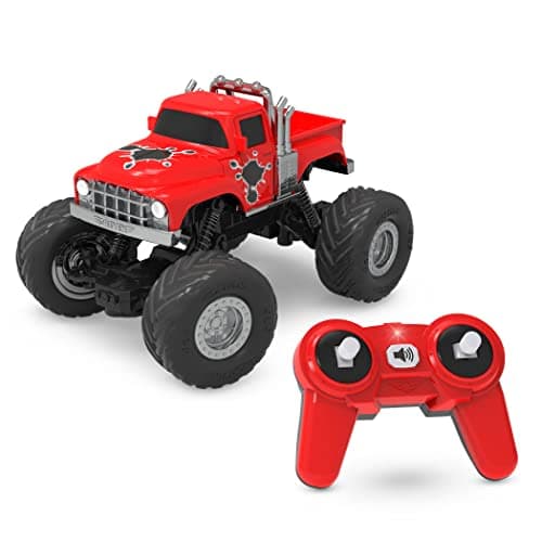 Image of Driven by Battat - RC Monster Truck – Blaze RC Monster Truck - Red Toy Car With Remote Control - Lights And Sounds - Kids 3 Years +