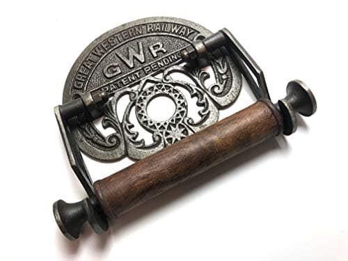 Image of Traditional GWR railways vintage design victorian wall mounted toilet loo roll holder by Bowley and Jackson