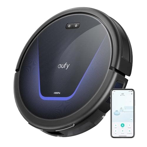 Image of eufy G50 Robot Vacuum Cleaner with 4,000 Pa Strong Suction, Pro-Detangle Comb, Roller Brush, Automatic Charging, Quiet, Work with Alexa, BoostIQ, Ideal for Pet Hair, Hard Floors, Carpet