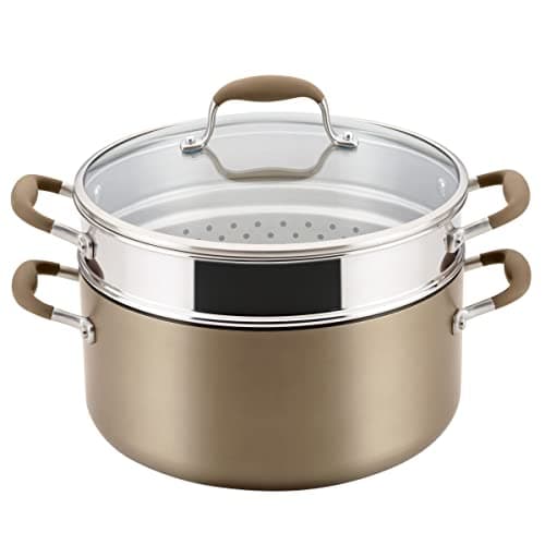 Image of Anolon Advanced Home Hard-Anodized Nonstick Open Stock Cookware (8.5 Qt. Wide Stockpot, Bronze)