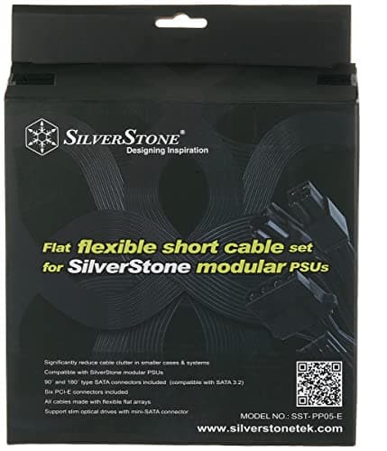 Image of SilverStone Technology Flat Flexible Short Cable Set Designed for SilverStone Modular Power Supplies PP05-E