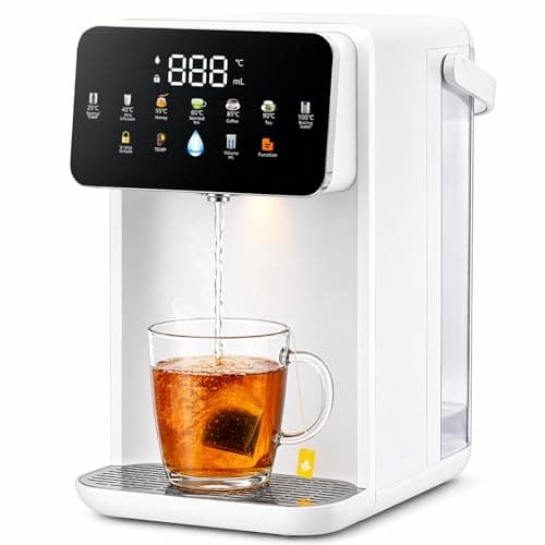 Image of 3.5L Instant Hot Water Dispenser, 6 Temp Settings & 8 Cup Sizes, 3-Second Rapid Heat, Quiet Operation, LED Touchscreen & Night Light, for Tea, Coffee & Kitchen (Black)