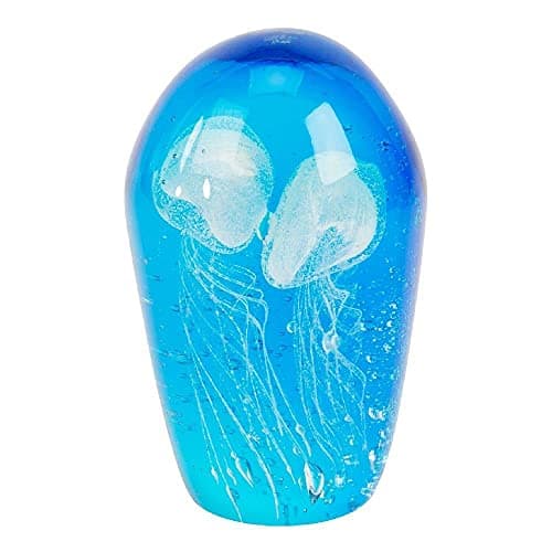 Image of Widdop Objets d'art Glass Figurine - Two Jellyfish