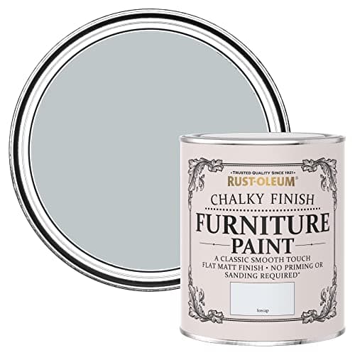 Image of Rust-Oleum Light Blue Upcycled Furniture Paint in Chalky Finish - Icecap 750ml