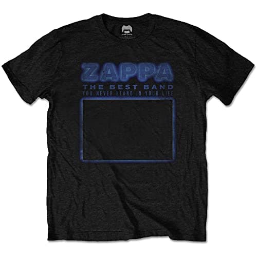 Image of Frank Zappa ZAPTS04MB02 Never Heard T-Shirt, Black, Medium
