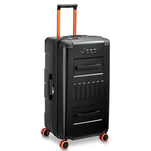Image of DELSEY Jeep - JH002B - Hard Suitcase 80 cm x 41 cm x 37 cm - 121 L - Black
