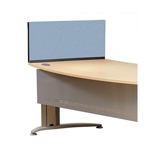 Image of "Panelwarehouse Straight Desk Divider Partition Screens Desktop - 5 Widths & 11 Double Sided Pinnable Fabric Colours (Crystal, 800mm x 400mm)"