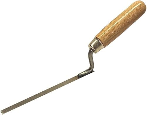 Image of Strong Finger Pointing Trowel 6 mm - 0.23 inch Spring Carbon Steel Tuck with Wooden Handle (6mm FTCH)