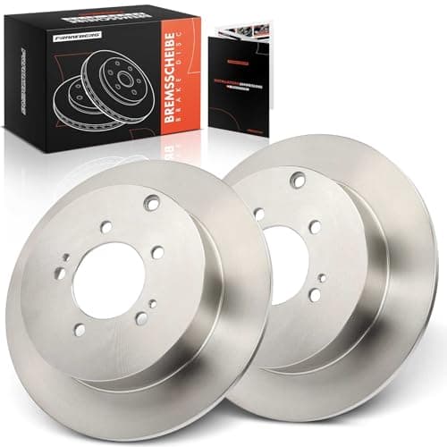 Image of Frankberg Brake Disc Set incl. 2x Discs Rear Solid Ø302mm Compatible with Outlander II CWW C-Crosser Enterprise VU VV 4007 VU VV Replace# 4615A035,424961