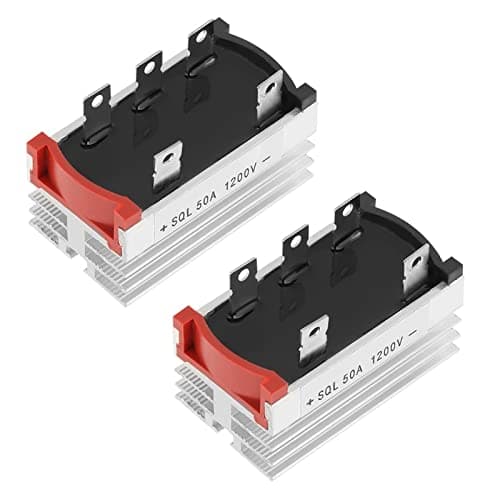 Image of KBPC3510 Bridge Rectifier 3 Phase Diode Schottky Diodes 50 Amp 1200V Full Wave Electronic Aluminum Components 2 Pcs
