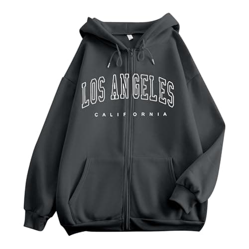 Image of Hoodies for Women Uk Long Sleeve Sweatshirts Zip Hoodies for Women UK Oversized Zip Up Hoodie Casual Fall Winter Sweatshirts Classic Printed Hooded Sweatshirt