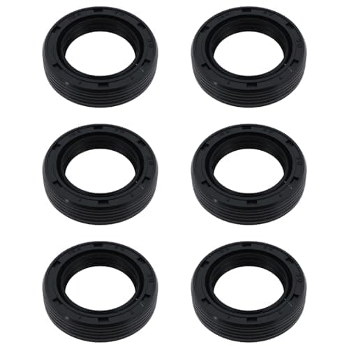 Image of VGOL 6pcs TC 20x30x7mm Simmerring Shaft Seal Gasket NBR Double Lip Oil Seal with Spring Nitrile Butadiene Rubber