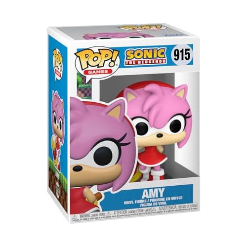 Image of Funko Pop! Games: Sonic - Amy Rose - Sonic the Hedgehog - Collectable Vinyl Figure - Gift Idea - Official Merchandise - Toys for Kids & Adults - Games Fans - Model Figure for Collectors and Display