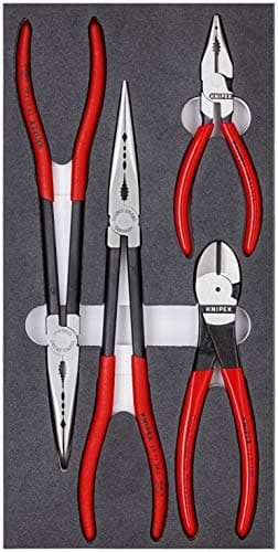 Image of KNIPEX - 00 20 01 V16 Tools - 4 Piece Automotive Pliers Set in Foam Tray (002001V16)