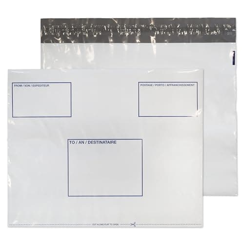 Image of Blake Purely Packaging C3+ 330 x 430 mm Polythene Peel & Seal Envelopes (PE74/W/100) White - Pack of 100
