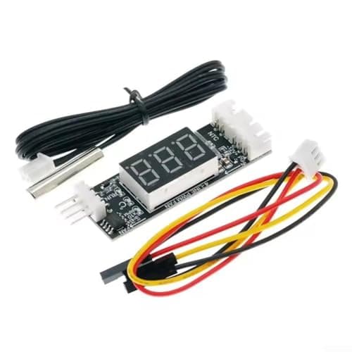 Image of Axorafow 12V Fan Controller with Digital Temperature Display & RPM Readout, 3A 8-16V Programmable Thermal Regulator Cooling Systems