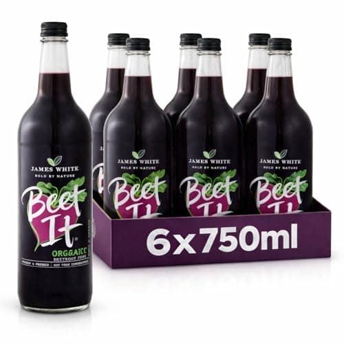 Image of Beet It Organic Beetroot Juice 750ml Bottles - Vegan - Picked and Pressed - No Added Sugar (Pack of 6)