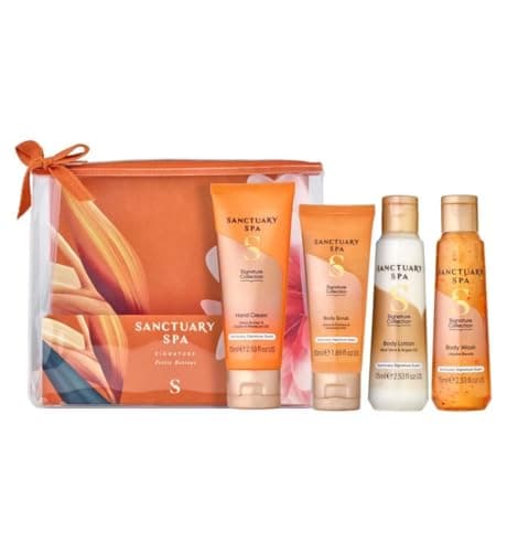 Image of Sanctuary's Petite Retreat Gift Set | Signature Collection Body Care Gift Set, 4 Pieces, Jasmine, Grapefruit & Vanilla Scent | LIMITED TIME | Versatile Collection | UNIQUE ITEMS |
