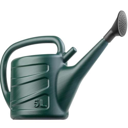 Image of Hardys 5L Green Rose Watering Can - Outdoor & Indoor Watering Can with Detachable Sprinkler Rose Head, Long Spout Water Can for Houseplant & Garden Plants