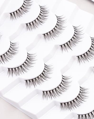 Image of Onlyall Lashes Natural Look False Eyelashes Fluffy Fake Eye Lash Wispy D52